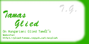 tamas glied business card